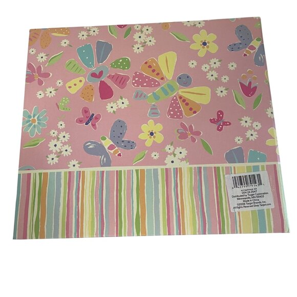 Sweet Girl Baby Memory Book With Flowers & Butterflies Design - Picture 2 of 2